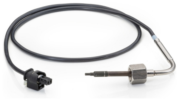 HELLA Sensor, Abgastemperatur, 2-polig, geschraubt, Kabel: 760mm, 6PT 014 494-091