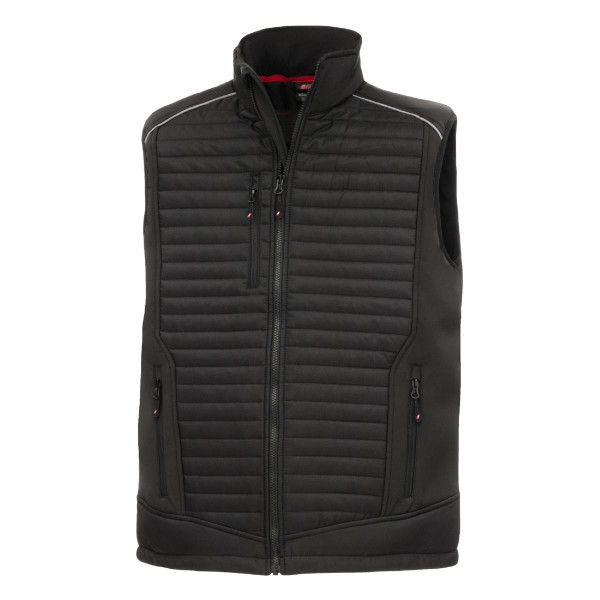 NITRAS MOTION TEX PLUS, gesteppte Softshellweste, schwarz (Farbcode: 1000), Größe: 5XL, VE: 10 Stück, 7660-5XL