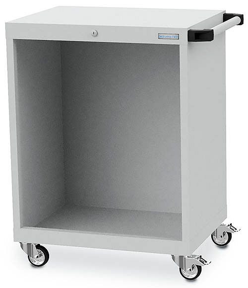 Bedrunka+Hirth Schubladenschrank Gehäuse, R 24-16, Maße in mm (BxTxH): 680 x 500 x 1130, 4 x Lenkrolle, davon 2 x mit Feststeller, Ø 80, 01.060M80