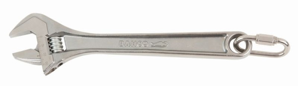 Bahco Rollgabelschlüssel 15", verchromt, SW 44 mm, Karabiner zur Befestigung einer Sicherungsleine, TAH8074C