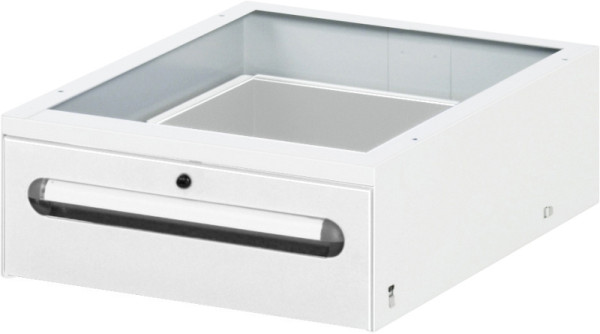 RAU Unterbau-Container mit 1 Schublade, B425xT600xH175mm, RAL7035/RAL7035, E-US-1-1A.12