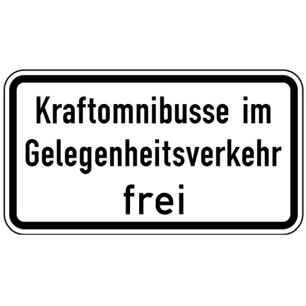 Stein HGS Kraftomnibusse im Gelegenheitsverkehr frei, Nr. 1026-31, 231x420mm /RA1/Flachform 2mm, 1026-31-111