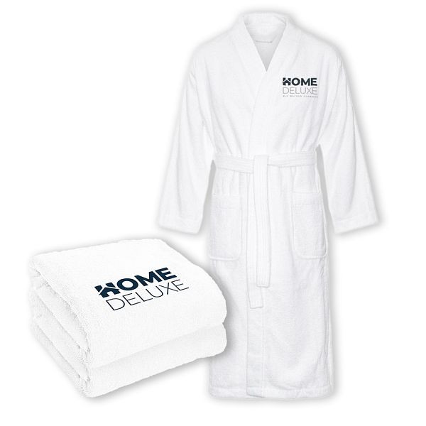 HOME DELUXE Sauna-Set NOA - Bademantel in Größe M, 49535