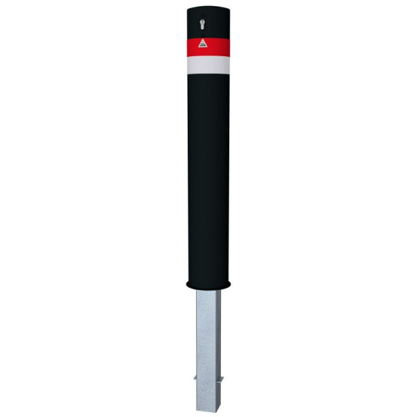 STEIN HGS Absperrpfosten Ø 152 mm, Gesamtlänge 1500 mm, herausnehmbar, mit Profilzylinder Schließung, verschiedenschließend, 80474.0003