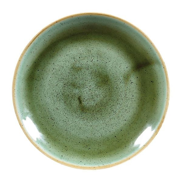 Churchill Stonecast, runde Coupe-Teller, Samphire-Grün, 165 mm, (12 Stück), DF997