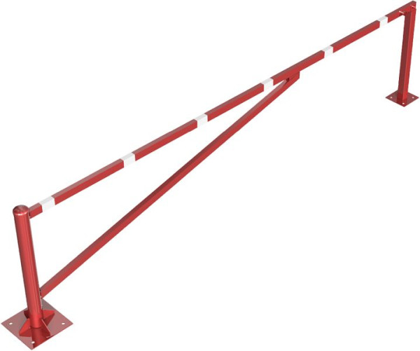 Schake Drehschranke 4,00m zum Aufdübeln, mit zwei Auflagepfosten, 413_400FBP