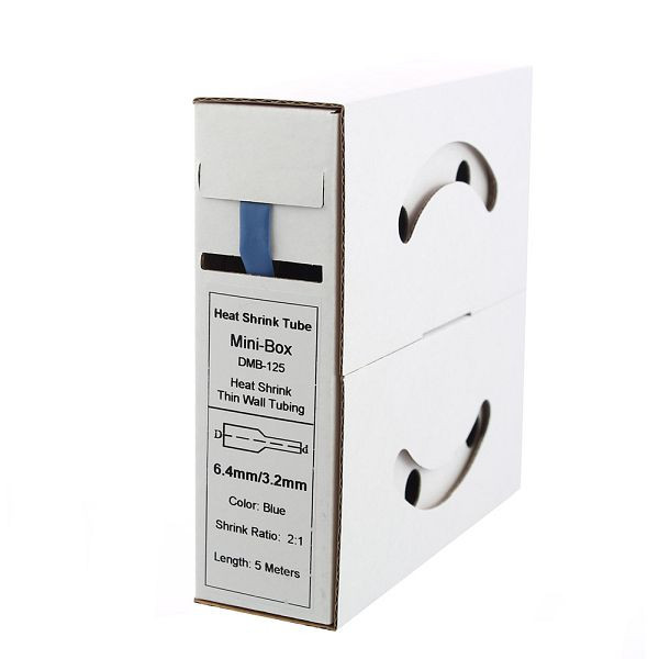 Offgridtec 5m Schrumpfschlauch 6,4mm>3,2mm blau, 7-01-000577