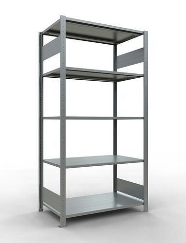Schulte Fachbodenregal, Grundfeld, 5 Lagerebenen, Fachlast 150 kg, 1060 x 636 x 2000 mm, 278799