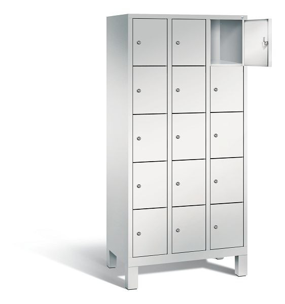C+P Schließfachschrank Evolo, H1850xB900xT500mm, Farbe: Lichtgrau, 48010-305 S10007