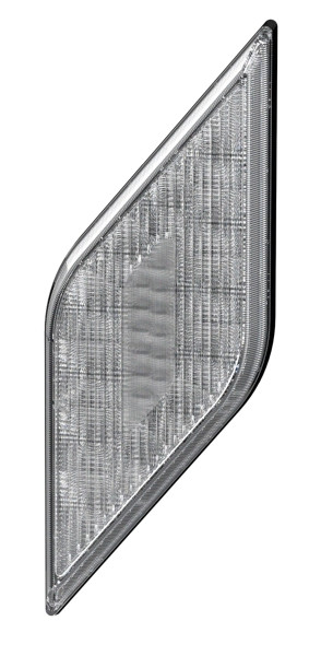 HELLA Blinkleuchte, Shapeline Style, LED, 12/24V, geschraubt/Einbau, Lichtscheibenfarbe: glasklar, Stecker: AMP, 2-polig, hinten rechts, 2BA 013 331-041