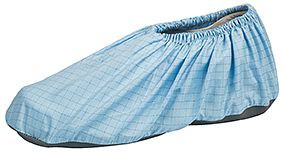 ABEBA ESD-Berufsschuhe Reinraum Reinraum Überziehschuh hellblau/ weiß ESD, Fußeinstieg mit Gummizug, Obermaterial integrity 1750 antibakteriell, 3910-2