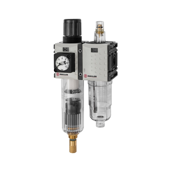 Riegler WE 2-teilig »FUTURA-mini«, PC-Behälter, Kompaktmanometer, G 1/4, 0,1-4, VA, 142469