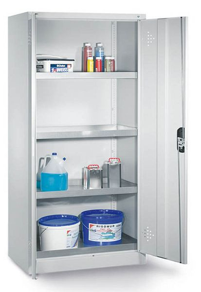 Bedrunka+Hirth Umweltschrank, 930 x 500 x 1950 mm, 3 verzinkte Böden, 4 Kunststoffwannen, 04.01.219