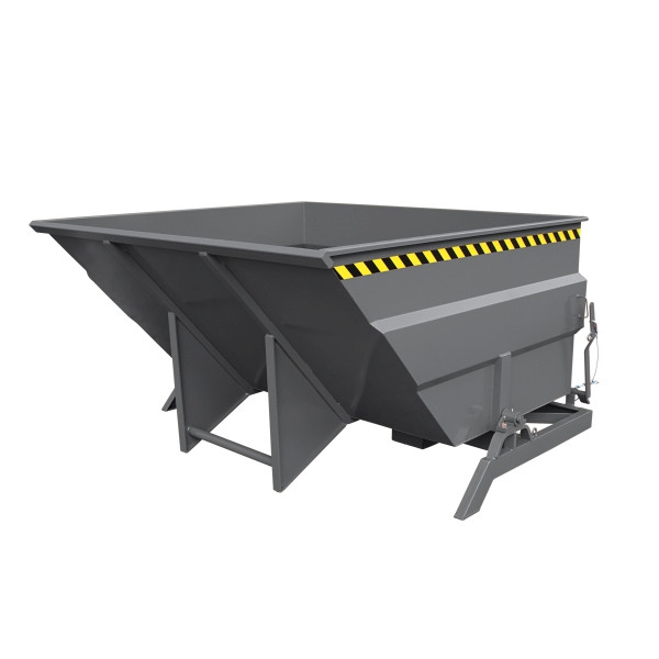Eichinger Industrie Kippbehälter extragroß und massiv, 2500 kg, 3000 Liter, anthrazitgrau, 20241800000096