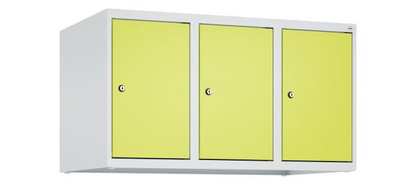 C+P Schrankaufsatz Classic PLUS, Aufsatzschrank, 7035/0024, Zylinderschlösser, 500x900x500mm, 3 Abteile, 080090-30 S10025