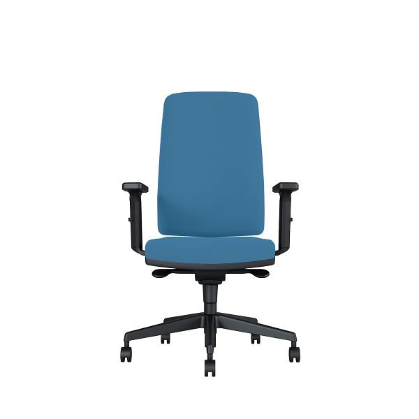 Bisley Bürodrehstuhl Stone, Tiefenverstellbarer Sitz, Mit 3D Armlehnen, Kunststofffußkreuz, MR6332 indigo, STONETKDMR6332