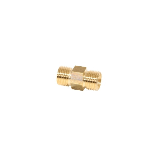ELMAG Doppelnippel mit 'langen Gewinde', AG 1/2' x AG 1/2', Messing (Innenkonus 45°), 42391