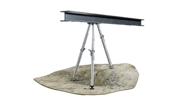 Schake Stützenbaumsystem als Hebevorrichtung mobile Vorrichtung zum Heben von Lasten, 3x Schalungsstütze 3,0 mtr, Flaschenzug 250kg Traglast, 118KF25-SET1