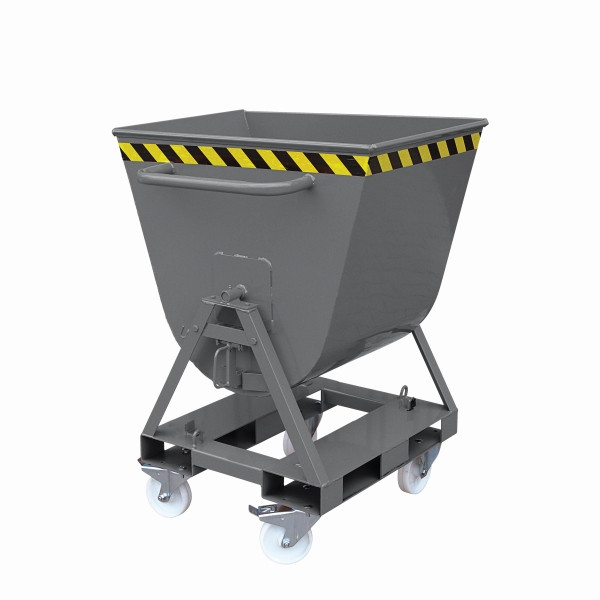Eichinger Industrie Kippmulde 2-seitig kippbar, von 4 Seiten anfahrbar, 500 kg, 300 Liter anthrazitgrau, 20670400000096