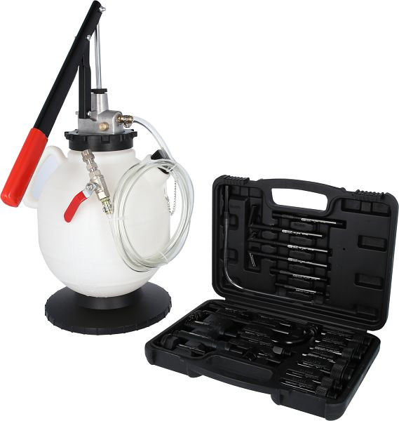 KS Tools Universal Getriebeöl-Füllsystem-Satz mit 23-teilig Adaptersatz, 150.9105