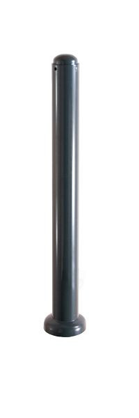 Schake Absperr-Stilpfosten Serie 480B Ø 82 mm, ortsfest, zum Einbetonieren mit Erdanker, Gesamtlänge ca. 1300 mm, ohne Verschluss, ohne Öse, 480B