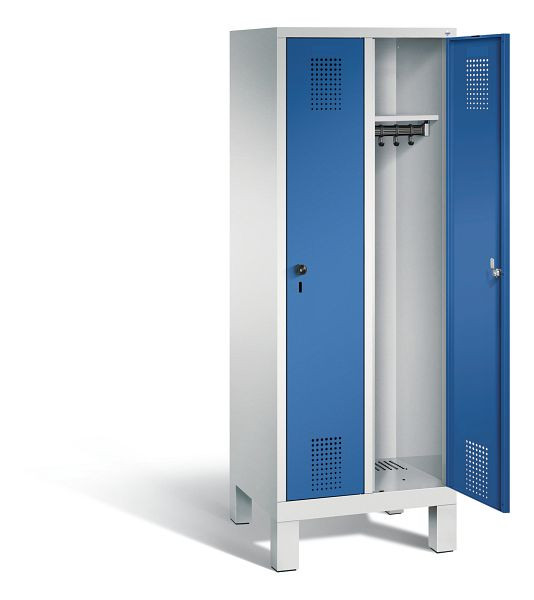 C+P Spind Evolo, H1650xB610xT500mm, Farbe: Lichtgrau / Enzianblau, 480106-20 S10023