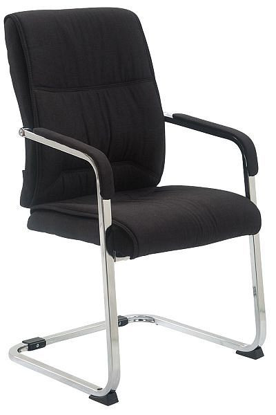 CLP XL Besucherstuhl Anubis Stoff, schwarz, 152013501