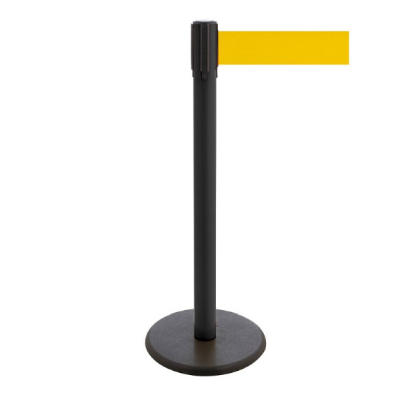 Stein HGS Personenleitsystem -P-Line Premium-, schwarz, signalgelb, mit magnetischem Gurtendstück, Gurtlänge: 3,8 m, 34241j-1204