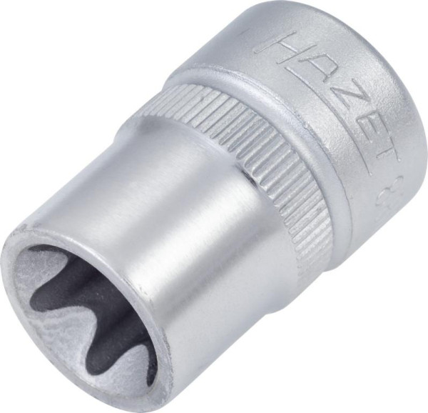 Hazet Steckschlüsseleinsatz TORX®, Vierkant hohl 10 mm (3/8 Zoll), Außen TORX® Profil, E14, Mit Rändelung, 880-E14