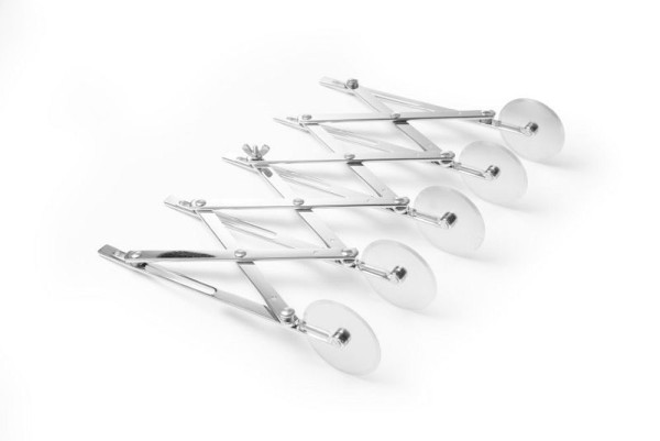 Hendi Teigschneider 5 Räder, Edelstahl, 5,6-51,5 cm breit, 515044