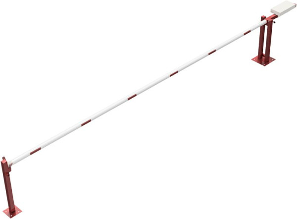 Schake Wegeschranke mit Gegengewicht und Auflagestütze, lichte Weite: 6000 mm, mit Dreikantverschluss, 411_60FPB