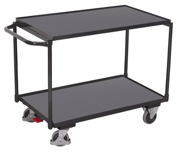 VARIOfit Tischwagen mit 2 Ladeflächen, Außenmaße: 1.025 x 525 x 850 mm, RAL 7016 anthrazitgrau, sw-500.501/AG
