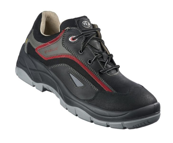 Stabilus ESD-Halbschuh 3213A S2, Größe: 44, Farbe: rot - schwarz, Kunststoff/Metall, 3213A-44