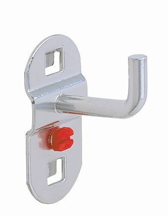 Kappes RasterPlan Werkzeughalter alufarben, L 35 mm, mit senkrechtem Hakenende, Ø 6 mm, 4040.00.0501