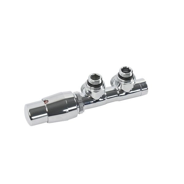 Ximax Heizkörper Zubehör Mittenanschlussgarnitur Twins Eck Eck-Ausführung 16 mm Chrom, 70481
