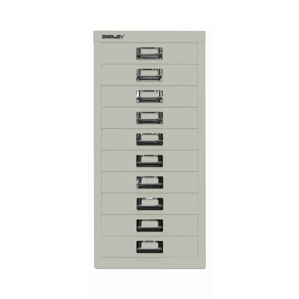 Bisley MultiDrawer™ DIN A4, 10 Schubladen, 673 gänsegrau, L2910673