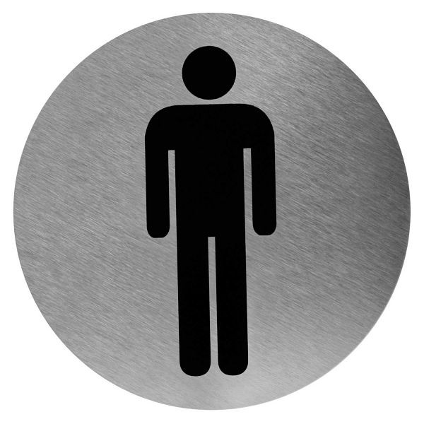 KEMMLIT Türsymbol Basic, Herren, Top-Qualität, Edelstahl, 252.413