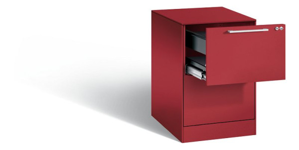 C+P Hängeregistraturschrank Asisto, H710xB440xT600mm, Farbe: Rubinrot, Bügelgriff, 146275-211 S10091