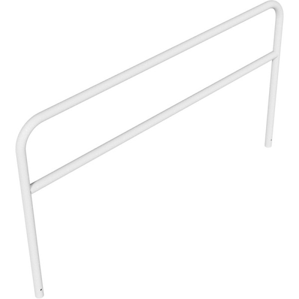 Stein HGS Anlehnbügel/Absperrbügel -Sylt-, 1400mm/2500mm, ohne Farbe, mit Querholm, Bügel: Ø 60 mm, 21953