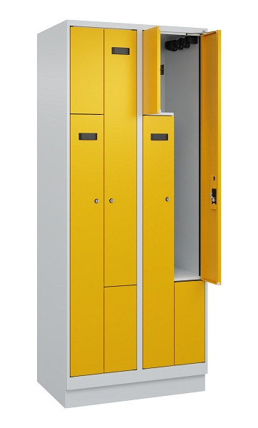 C+P Z-Spind Evolo PLUS, Sockel, 4 Fächer, 1950x800x500mm, 7035/1004, Zylinderschloss, 049023-224 S10028