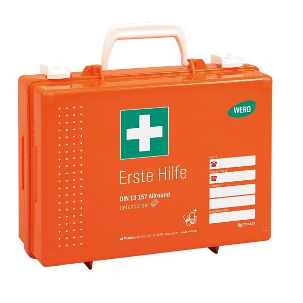 WERO Erste Hilfe Koffer DIN 13157 Allround in Werotop 350, detektierbar, 206529