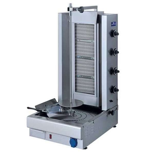 Mastro Gas-Dönergrill mit 4 Heizzonen, Motor unten, 70 kg, 9827N