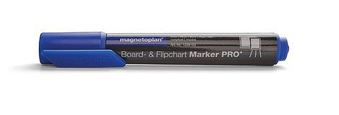 Magnetoplan Board- und Flipchartmarker PRO, Farbe: blau, VE: 4 Stück, 1228103