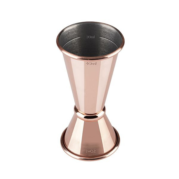 APS Barmaß, Ø 4,5 cm, Höhe: 9 cm, Edelstahl, Kupfer-Look, Volumen: 20 / 40 ml, mit Füllstrich 10 ml / 30 ml, 93353