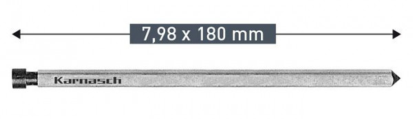 Karnasch Auswerferstift 7,98x180mm, VE: 6 Stück, 201414