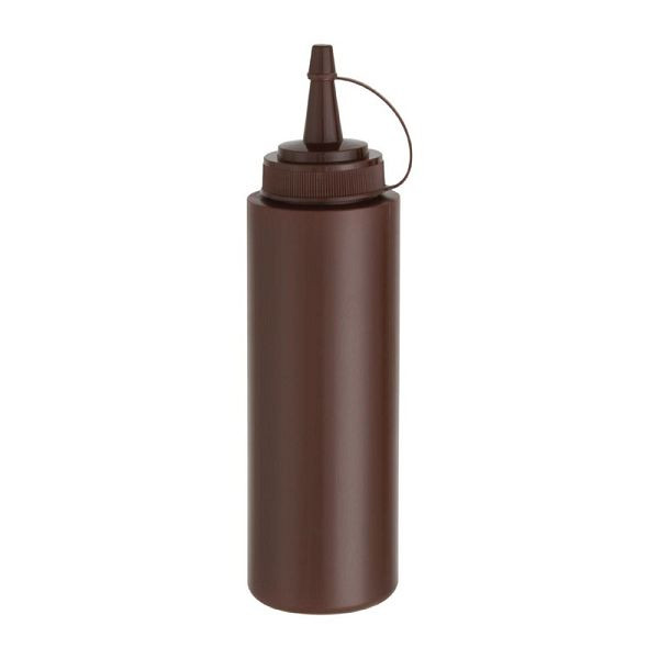 Vogue Quetschflasche braun 237ml, Schraubverschluss und große Öffnung für einfaches Nachfüllen, E624