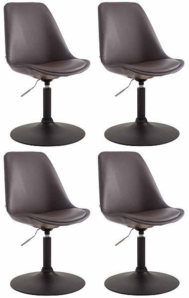 CLP Esszimmerstuhl Maverick B Kunstleder, braun, VE: 4 Stück, 320209