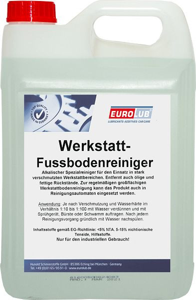 Eurolub Werkstatt-Fußbodenreiniger, VE: 5 L, 005991
