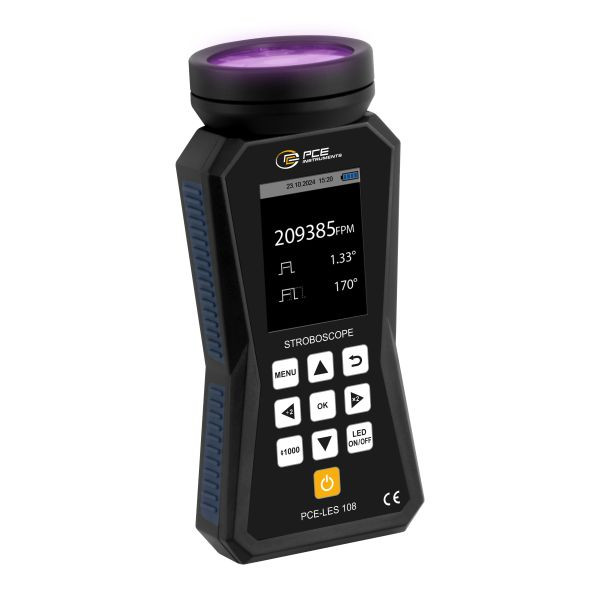 PCE Instruments UV-Stroboskop mit 8 UVA Hochleistungs-LEDs, 4617 μW/cm² bei 30 cm, PCE-LES 108UV-385