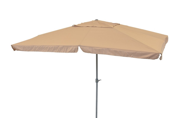 Merxx Marktschirm mit Kurbel, 300 x 400 cm, beige, 29005-311